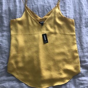 Express gold tank top